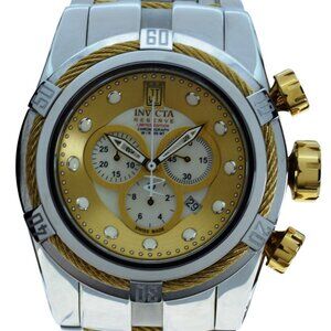 Men's 53mm Invicta Bolt Zeus Jason Taylor LE 999 Gold/ Silver Watch! Ref: 12952!